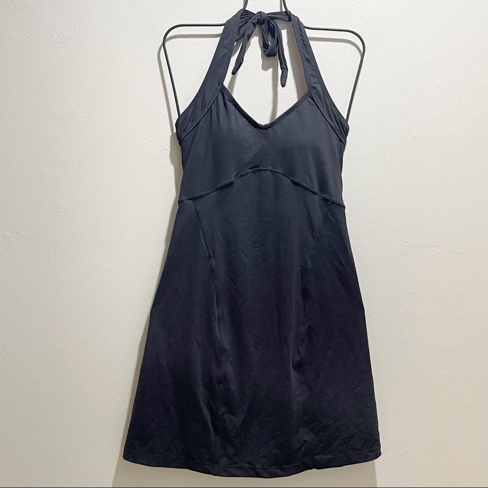 Athleta Black Halter Swim Dress